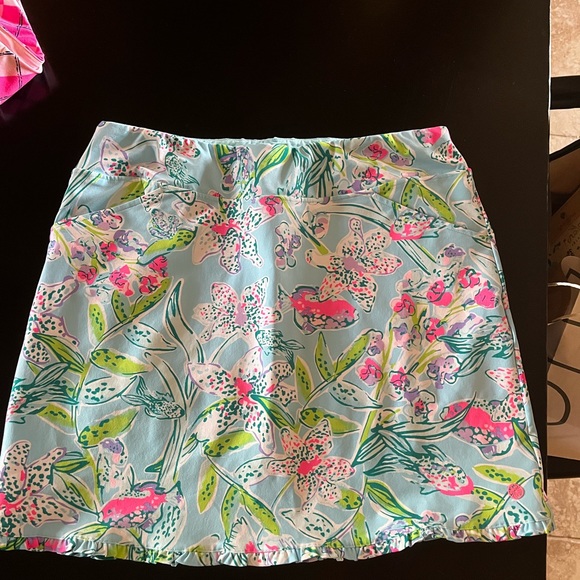 Lilly Pulitzer Dresses & Skirts - Lilly Pulitzer Floral Skirt - Blue, Pink, Green